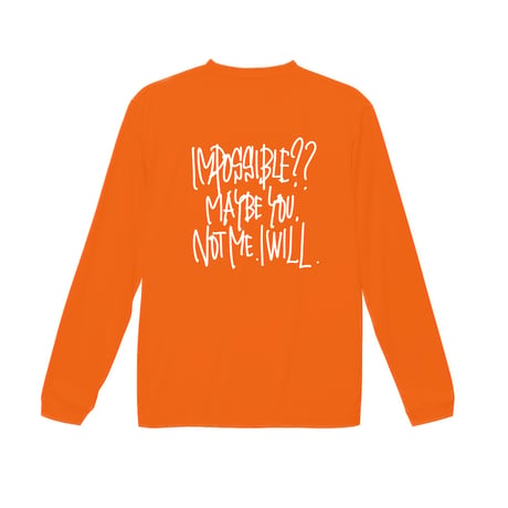”Will”  dry-T  L/S  orange