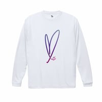 “ON FIRE” dry-T L/S  white × art color