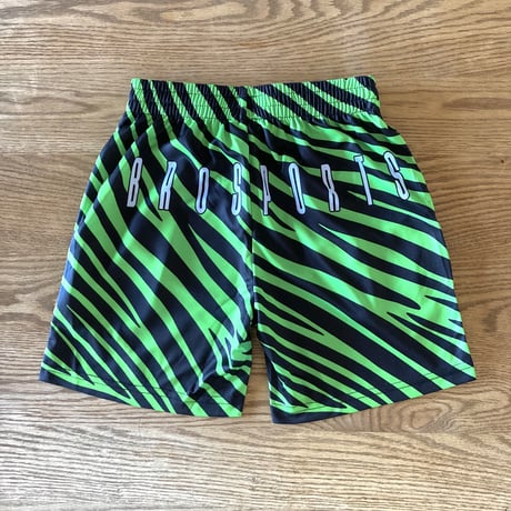 Slim Shorts "ZEBRA" green for kids