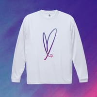 “ON FIRE” dry-T  L/S  white × art color