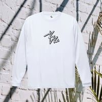 Shadow logo dry-T  L/S  white