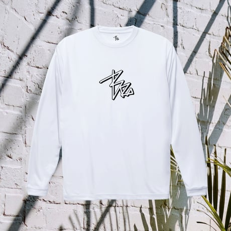 Shadow logo dry-T  L/S  white