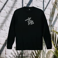 Shadow logo dry-T  L/S  black