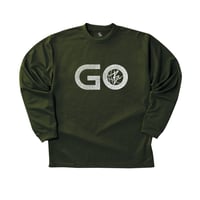 "GO" dry-T  L/S olive for kids