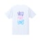 “NEED MORE HOOPS” dry-T s/s white × multi for kids