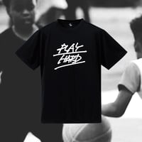 "PLAY HARD" dry-T s/s black