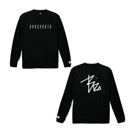 “BROSPORTS®︎”  dry-T  L/S  black  for kids