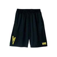“My soul” dry-shorts  black × yellow  for kids