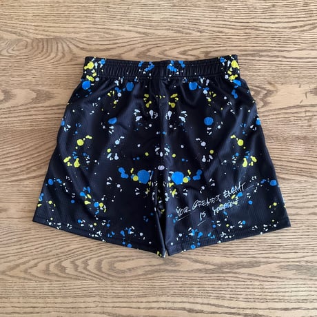 WIDE  SHORTS  "Splash!!" black