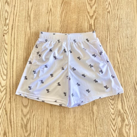 WIDE SHORTS  "bros"  white for kids
