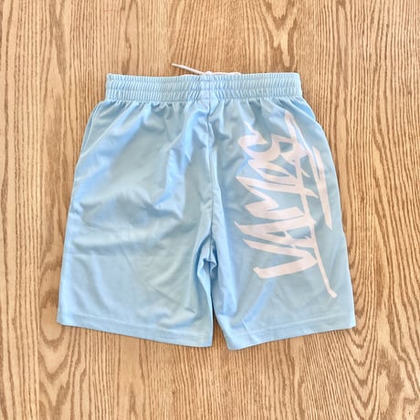 Slim shorts "VAMOS" sky blue