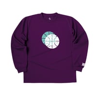 ”Two balls”  dry-T  L/S   purple for kids