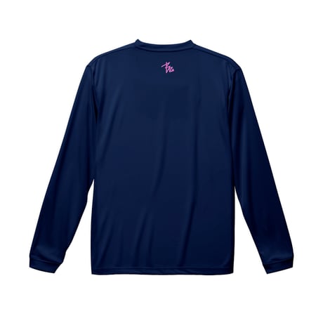 "PLAY HARD"  dry-T  L/S  navy for kids