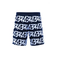 Slim Shorts "BRO" navy