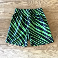 Slim Shorts "ZEBRA" green for kids