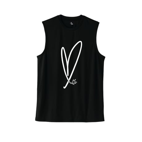 "ON FIRE” dry-sleeveless black for kids