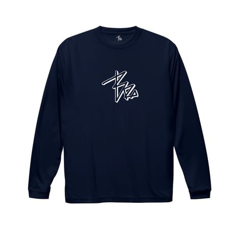 Shadow logo dry-T  L/S  navy