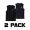 Hoop logo dry-sleeveless  2 PACK  black&navy  for kids