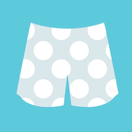 Slim Shorts "Balls"  gray