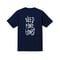 “NEED MORE HOOPS” dry-T s/s navy for kids