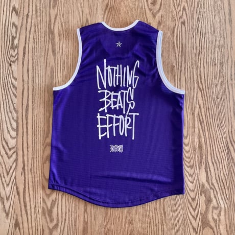 “Nothing beats effort” Tank top deep purple