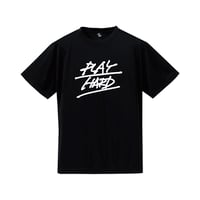 "PLAY HARD" dry-T s/s black for kids