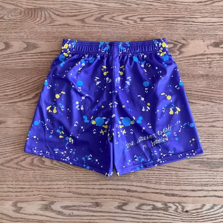 WIDE  SHORTS "Splash!!" purple for kids