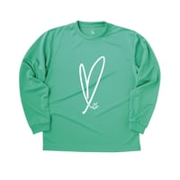 “ON FIRE”  dry-T  L/S mint green  for kids