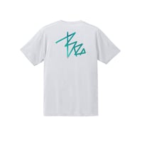 Big logo dry-T s/s white × sea color  for kids