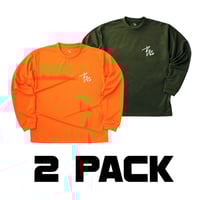 Basic logo dry-T L/S  2 PACK for kids