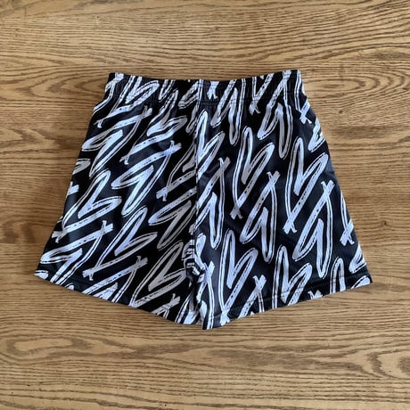 WIDE  SHORTS  "My soul" black