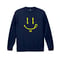 \"EAT THE SKILLS\"  dry-T  L/S  navy  for kids
