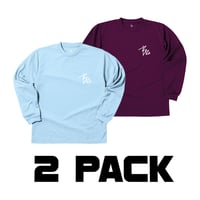 Basic logo dry-T L/S  2 PACK