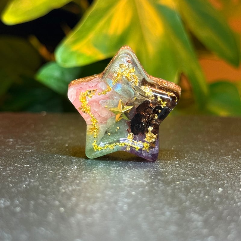 fairy光波動 オルゴナイト 星の祝福 ① 叡智と目覚めの光　大きなお星さま fairy光波動 オルゴナイト 小さなお星様 星の祝福 ② 情熱と活力