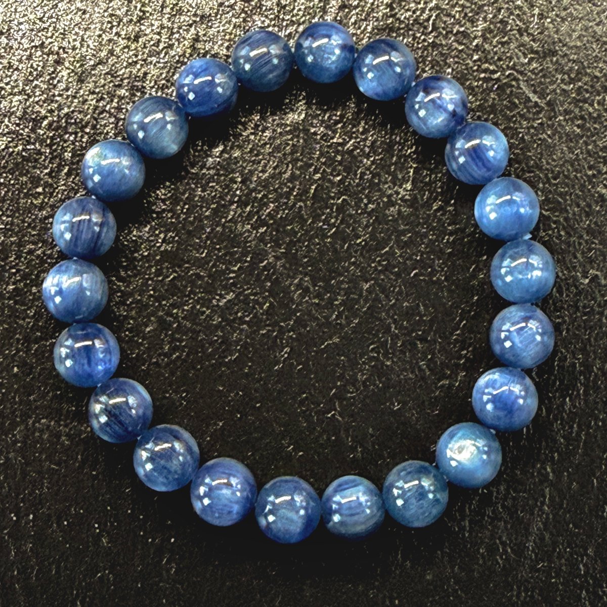 超美品 高品質 カイヤナイト 光波動 ブレスレット B0125-04 | Kay