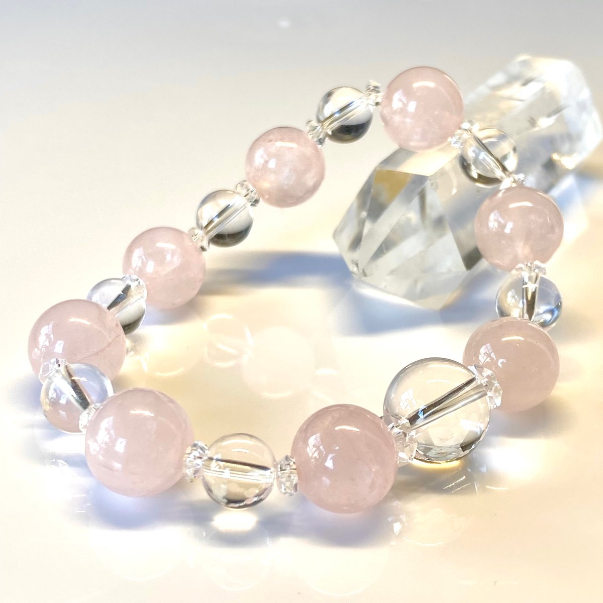 水晶、ローズクォーツ ブレスレット 紅水晶 ブレスレット 【公式通販】 ブレスレット・バングル
