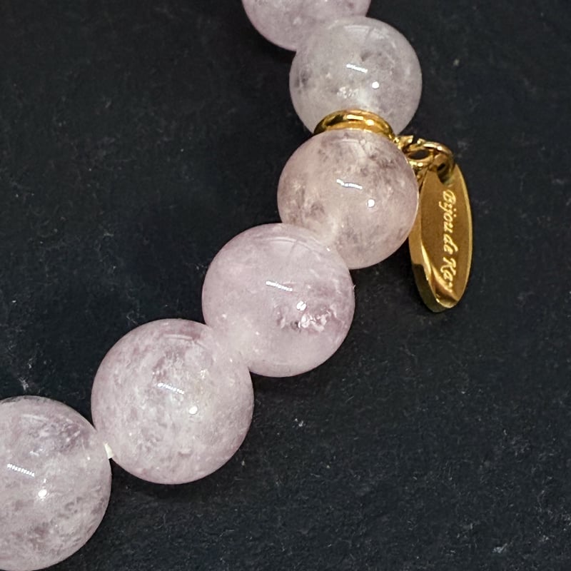 愛を育む桜色 モルガナイト ブレスレット 光波動 B0825-01 | Kay