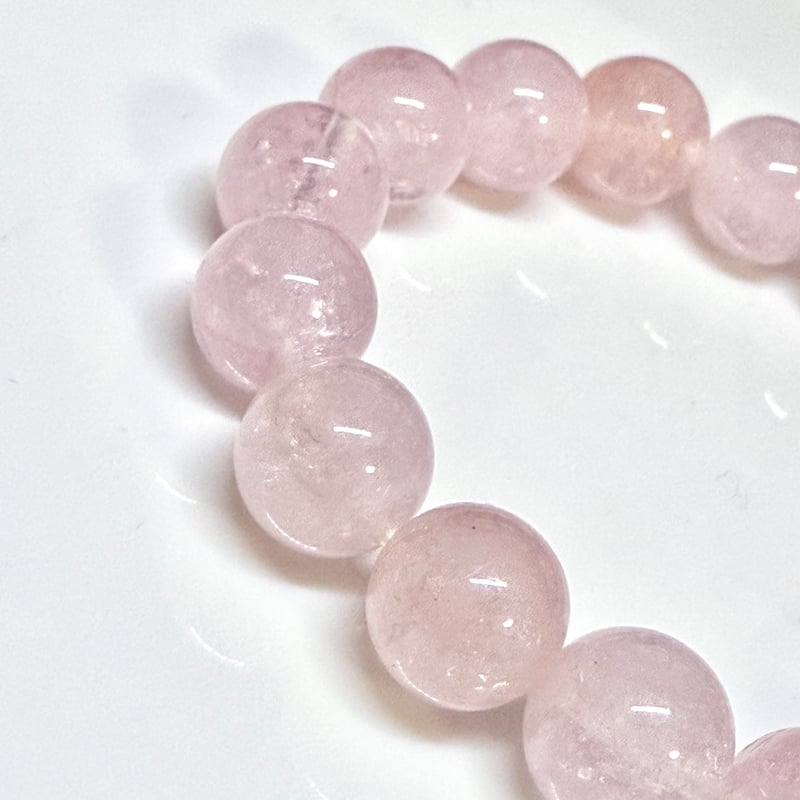 愛を育む桜色 モルガナイト ブレスレット 光波動 B0825-01 | Kay