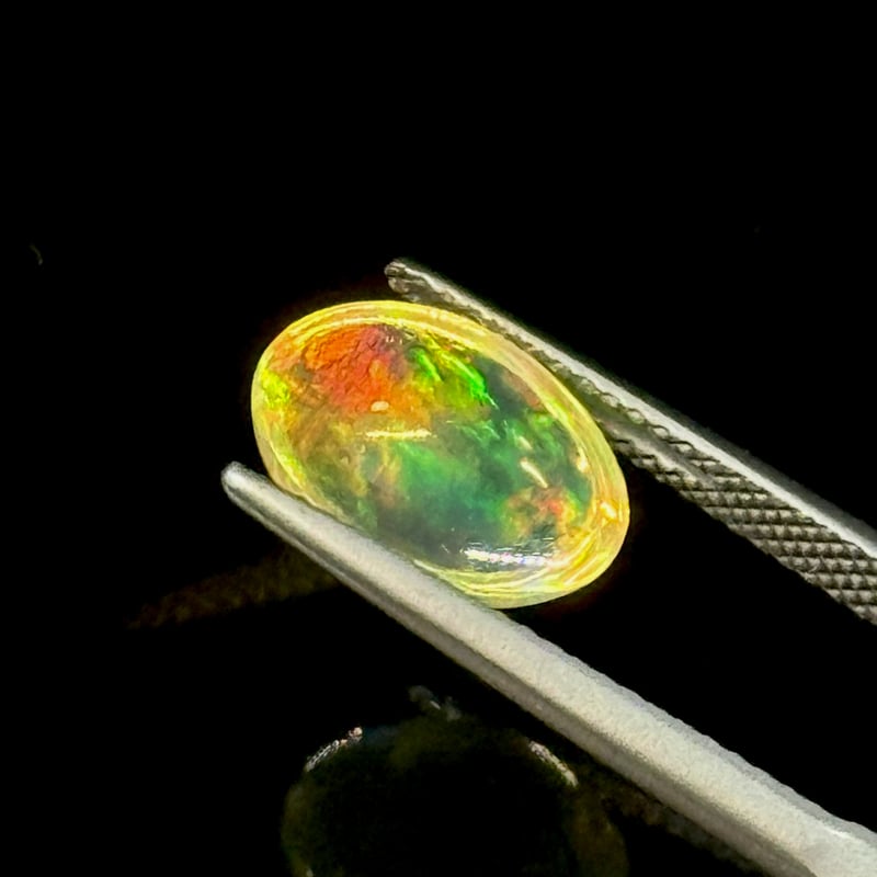 最高品質 2.273ct メキシコ産 プレシャス オパール 光波動 プレシャス