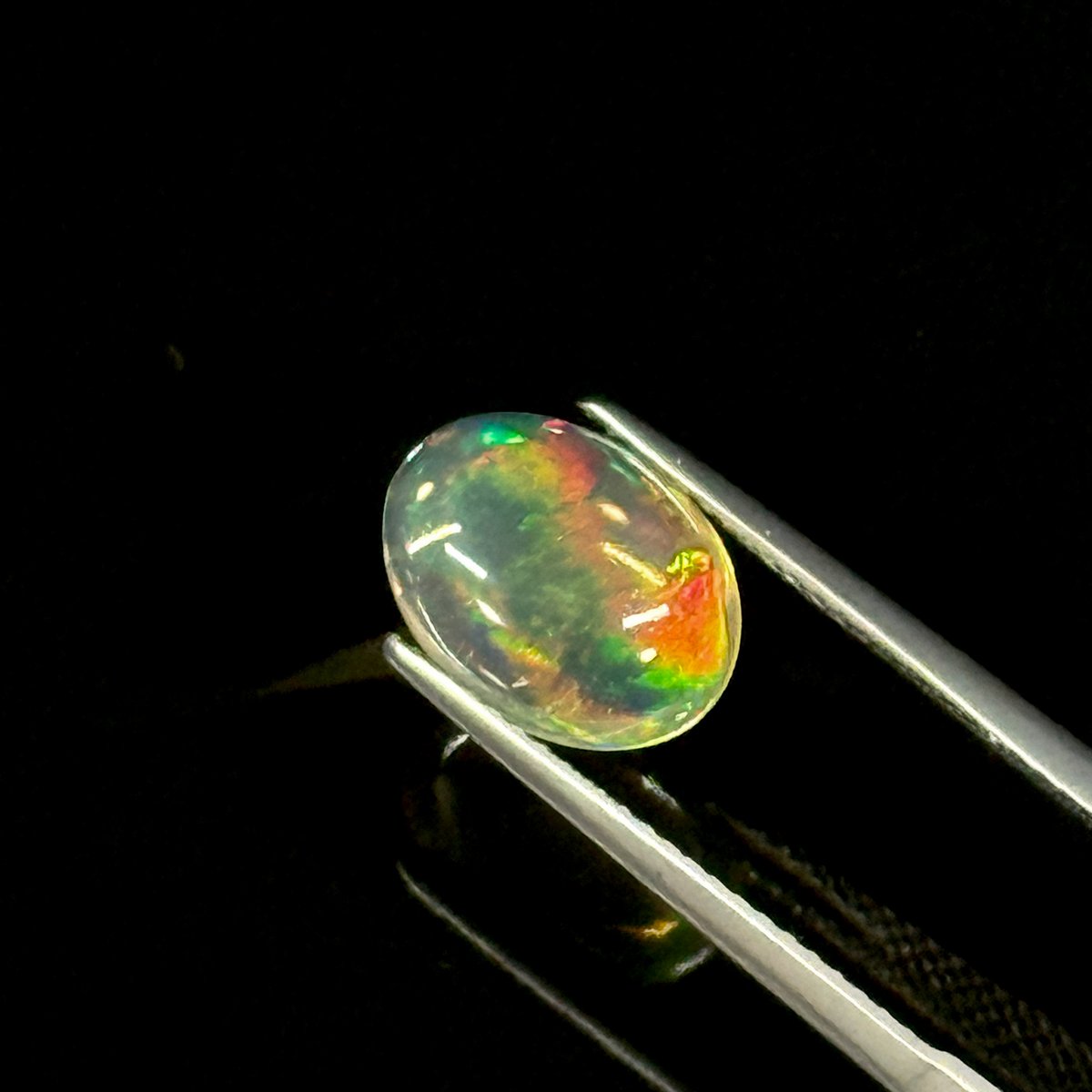 最高品質 2.273ct メキシコ産 プレシャス オパール 光波動 プレシャス