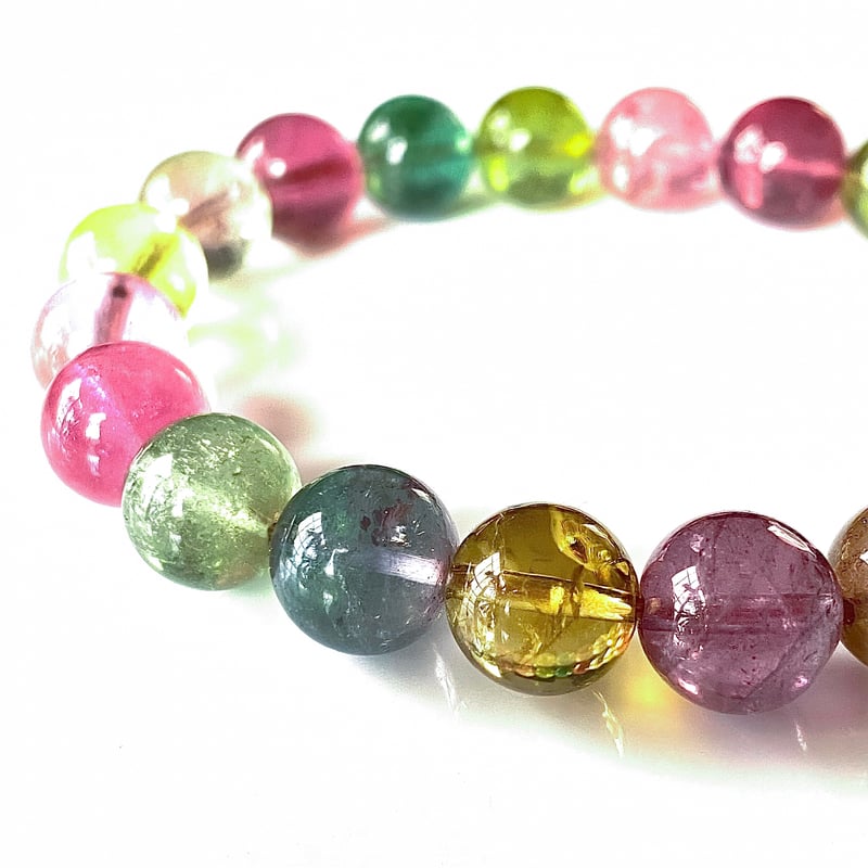 最高品質 SA トルマリン ミックス キャンディーカラー ブレスレット
