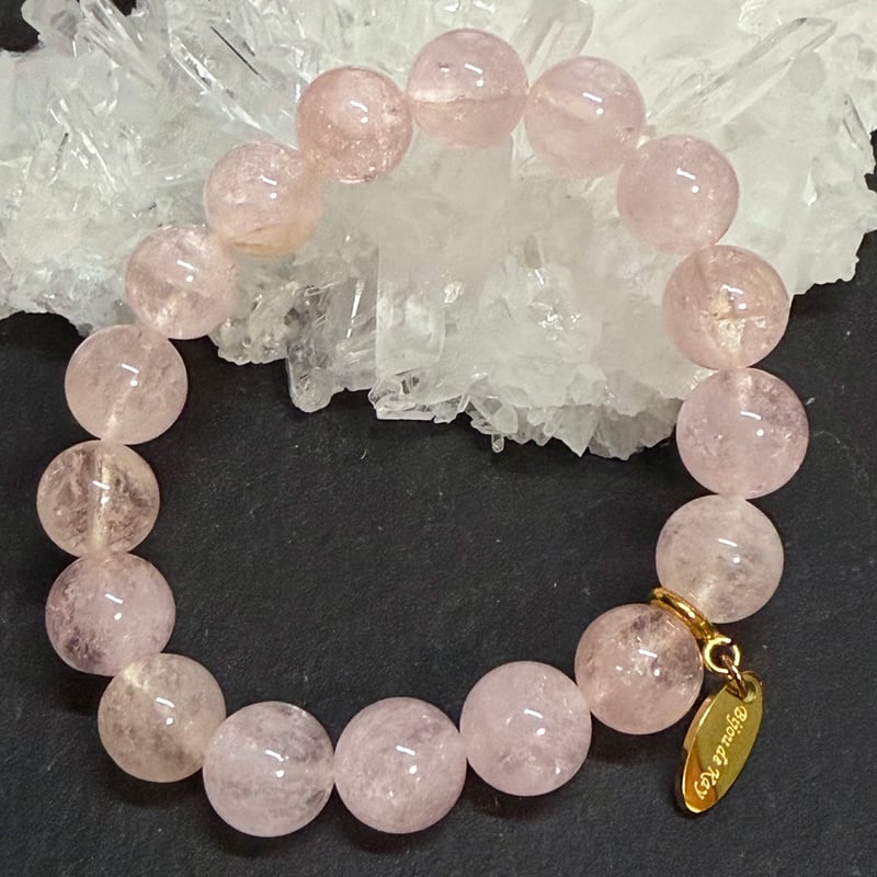 愛を育む桜色 モルガナイト ブレスレット 光波動 B0825-01 | Kay