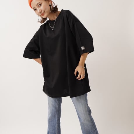 【日本製】simpleタグBIGTシャツBLACK"CACCA original"