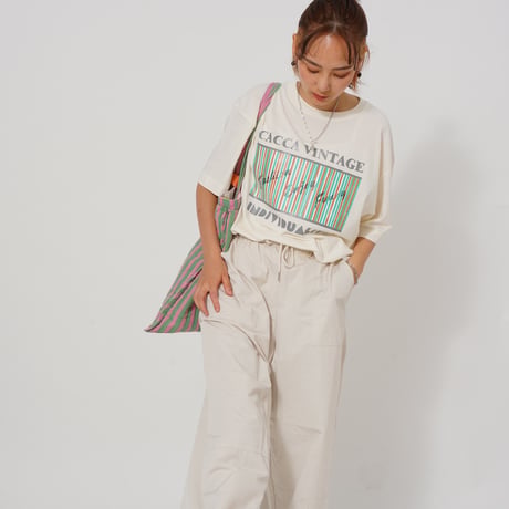 ブレンドロゴTシャツWhite "CACCA original"