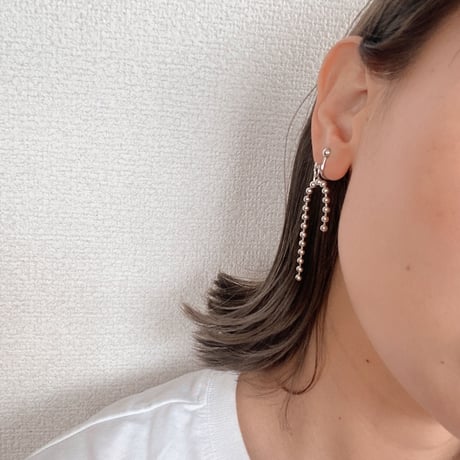 ボールチェーンpierce.earring