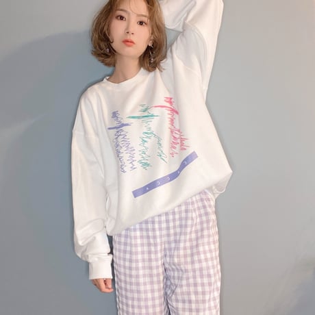 springhumanスウェットWhite"CACCA original"