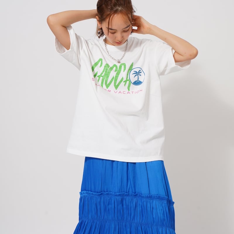 summerオーバーサイズTシャツWhite