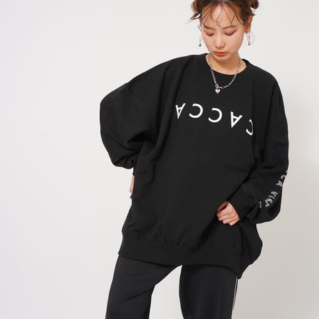 CACCAロゴbigスウェットブラック"original"