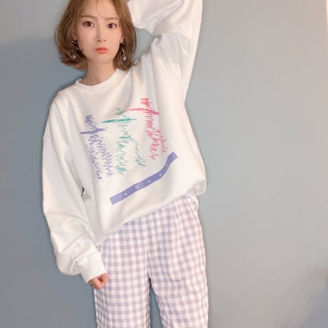 springhumanスウェットWhite"CACCA original"