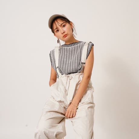 麻ショート丈ニット"CACCA select"